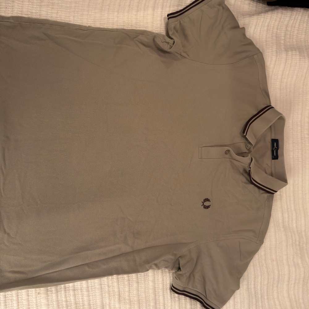 Fred Perry Classic Twin-Tipped Polo in Stone